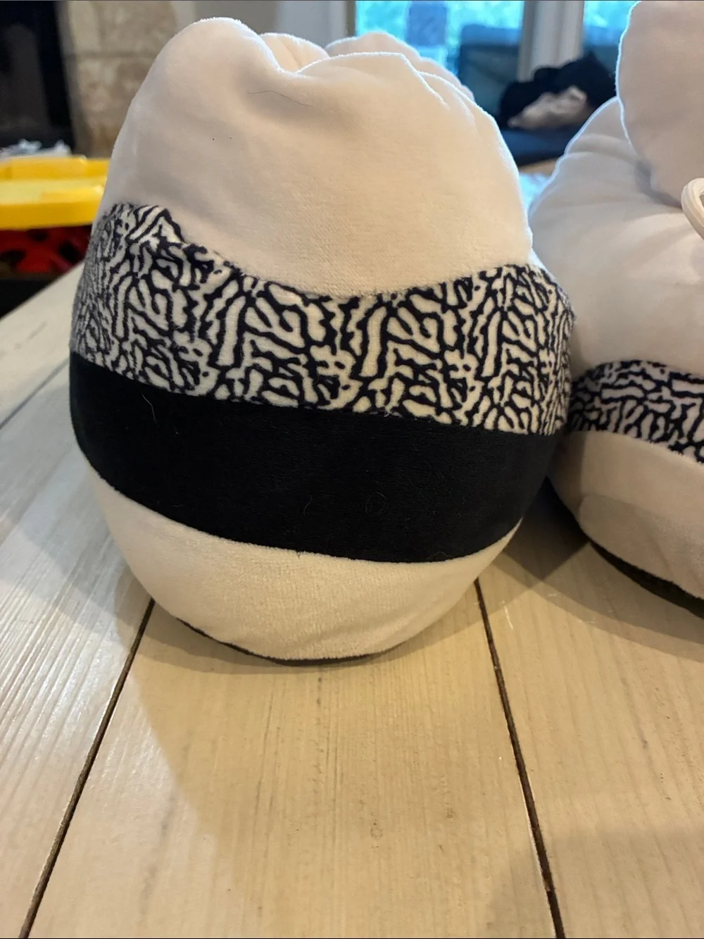 Plush Cream Slipper Boots with Lace-Up Detail